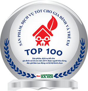 CHỨNG NHẬN TOP 100 SP TỐT CHO GIA ĐÌNH