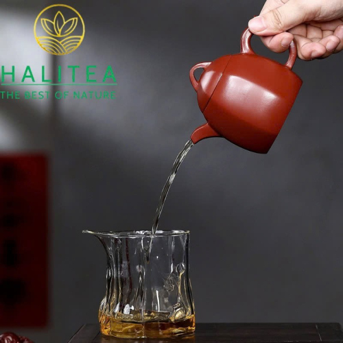 Ấm Tử Sa Bát Phương Tần Quyền Đại Hồng Bào 220ml – Nguyên Khoáng Thủ Công