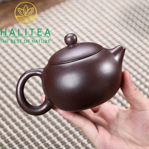 Ấm Tử Sa Hoa Khí Tây Thi Lão Tử Nê 200ml – Nguyên Khoáng Thủ Công