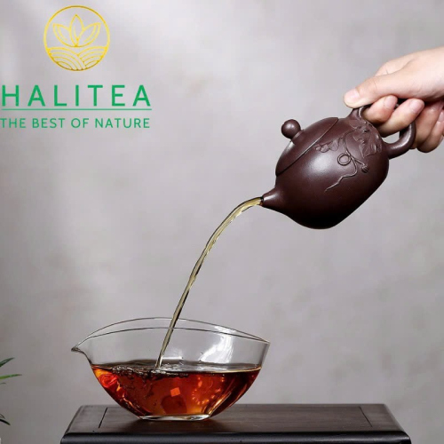 Ấm Tử Sa Hoa Khí Tây Thi Lão Tử Nê 200ml – Nguyên Khoáng Thủ Công