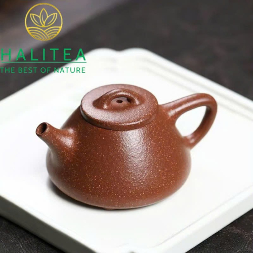 Ấm Tử Sa Mini Tử Dã Thạch Biều Giáng Pha Nê Thô Sa 90ml – Nguyên Khoáng Thủ Công Nghi Hưng