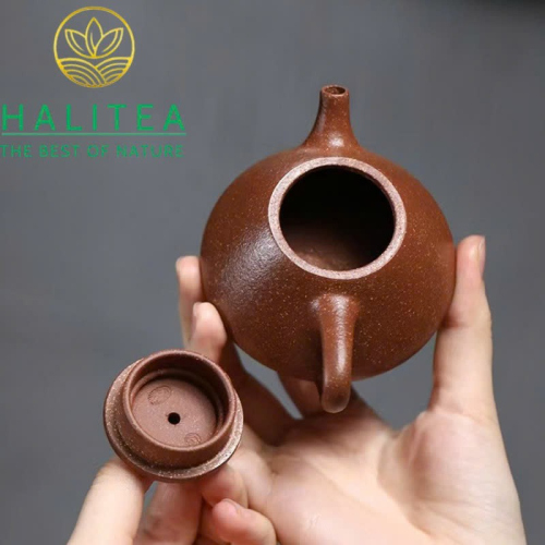 Ấm Tử Sa Mini Tử Dã Thạch Biều Giáng Pha Nê Thô Sa 90ml – Nguyên Khoáng Thủ Công Nghi Hưng