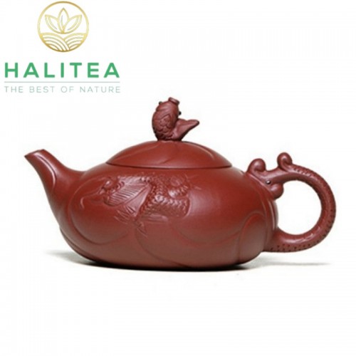 Ấm Tử Sa Ngư Hóa Long Đại Hồng Bào 300ml
