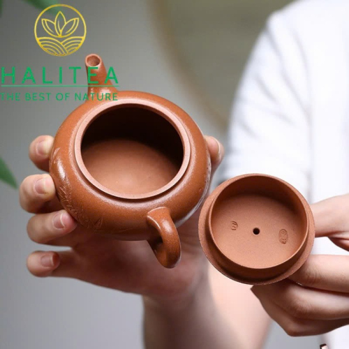 Ấm Tử Sa Thanh Phong Biển Phỏng Cổ Giáng Pha Nê Vàng Thô Sa 140ml – Nguyên Khoáng Thủ Công Nghi Hưng