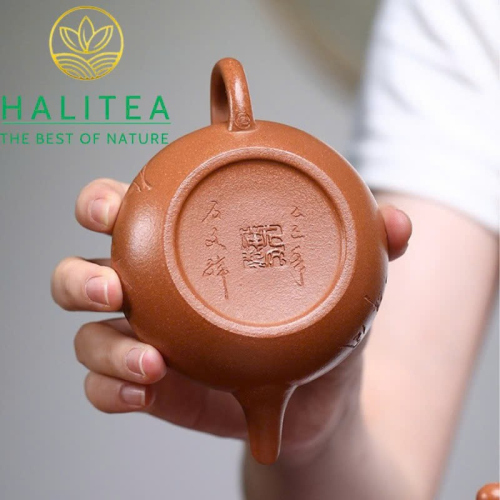 Ấm Tử Sa Thanh Phong Biển Phỏng Cổ Giáng Pha Nê Vàng Thô Sa 140ml – Nguyên Khoáng Thủ Công Nghi Hưng