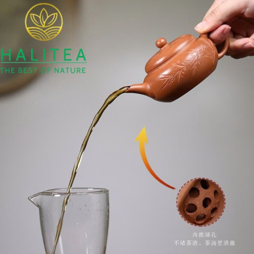Ấm Tử Sa Thanh Phong Biển Phỏng Cổ Giáng Pha Nê Vàng Thô Sa 140ml – Nguyên Khoáng Thủ Công Nghi Hưng