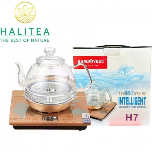 Bếp Điện Đơn KAMJOVE H7 Cấp Nước Từ Đáy Ấm Thủy Tinh - Hộp Quà Tặng