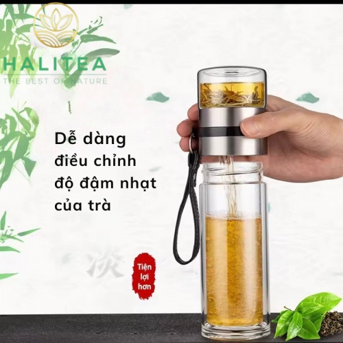 Bình Pha Trà Thuỷ Tinh 2 Lớp