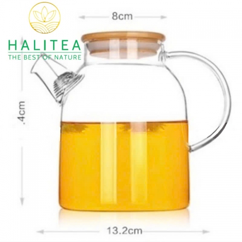 Bình Thủy Tinh Pha Trà Cao Cấp 1.6L
