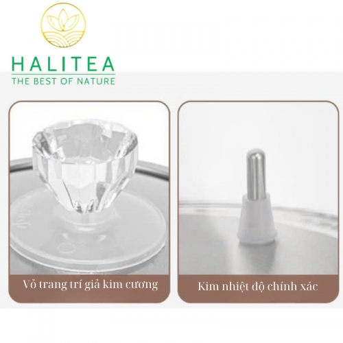 Bộ Bếp Điện Đôi Thuỷ Tinh Pha Trà Tự Động Cấp Nước Đáy Tiện Lợi