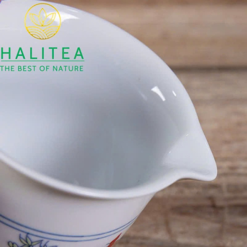 Bộ Pha Trà Sứ Thời Thành Hóa Đại Minh Đấu Thái Gà - Hộp Quà Tặng