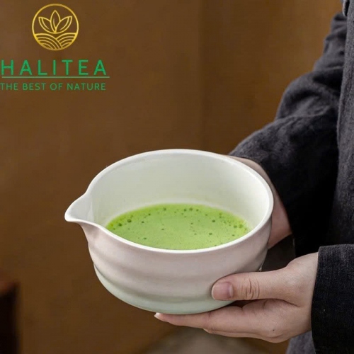 Bộ Trà Đạo Matcha Nhật Bản – 05 Món (Hộp Xanh, Có Vòi)
