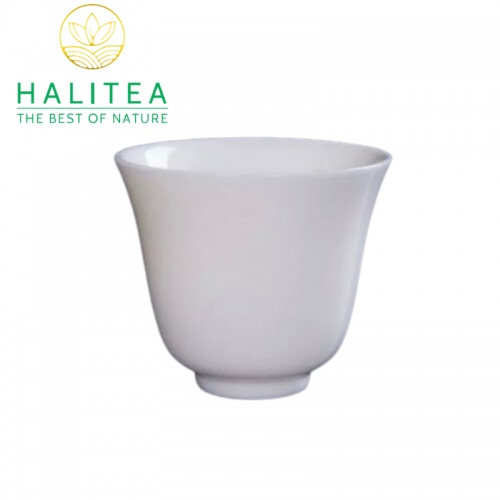 Chén Trà Sứ Bạch Định Thấu Quang Cao Cấp 72ml