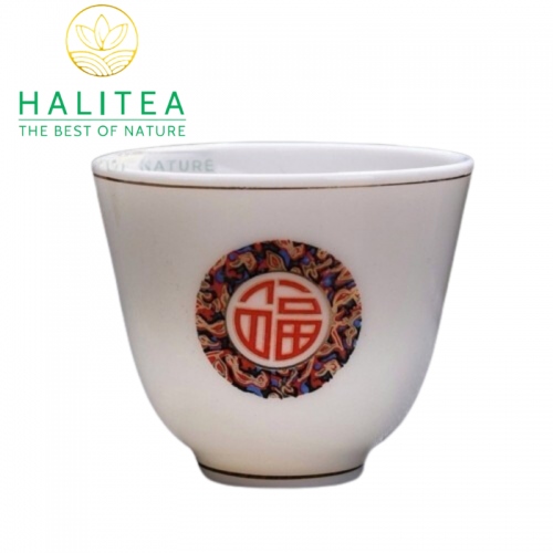 Chén Trà Sứ Cảnh Đức Trắng Cao Cấp 55ml