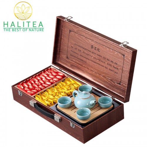 Combo Hộp Hồng Trà Kim Tuấn Mi + Chính Sơn Tiểu Chủng 300gr + Bộ Ấm
