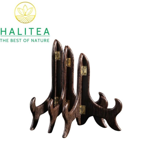 Giá Đỡ Trà Bánh Phổ Nhĩ Giả Gỗ – Kệ Trưng Bày Bánh Trà 5–7 Inch