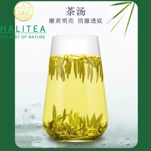 Hoàng Trà Mông Đỉnh Hoàng Nha - Hộp Quà Tặng Gỗ Cao Cấp 120gr/Hộp/12Lon