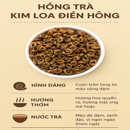Hồng Trà Kim Loa Điền Hồng Vân Nam Lon Thiếc 100gr