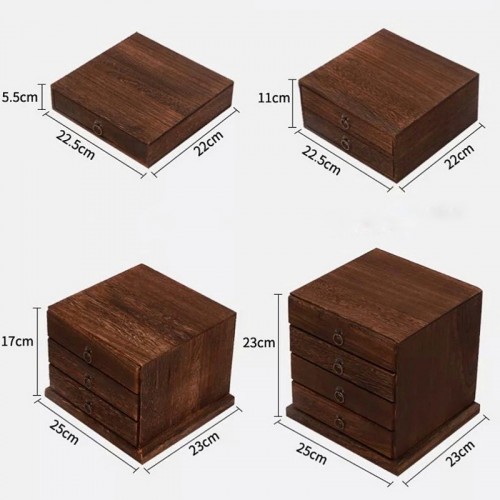 Hộp Đựng Trà Phổ Nhĩ 3 Ngăn