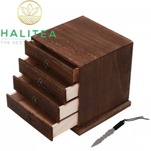 Hộp Đựng Trà Phổ Nhĩ 4, 5 Ngăn