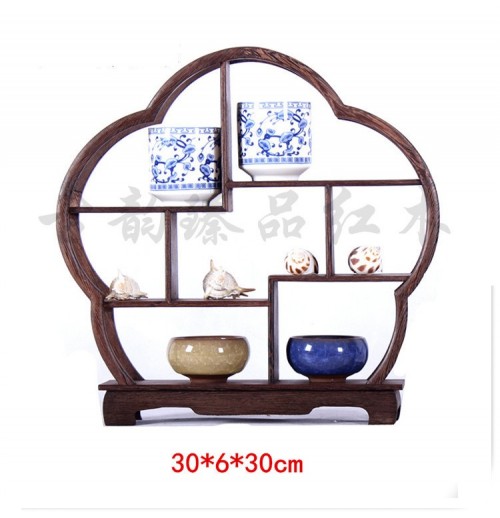 Kệ Gỗ Trưng Bày Bàn Trà Hình Bông Hoa