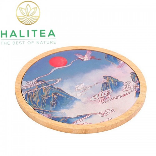 Khay Trà Đá Thấm Thuỷ Tròn Cao Cấp 20cm