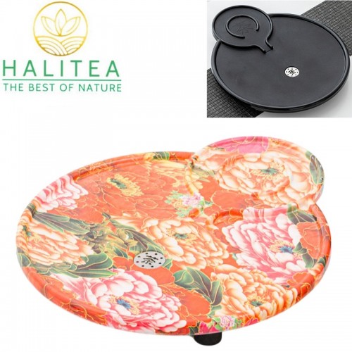 Khay Trà Đổi Màu Hoa Mẫu Đơn KT: 41x35cm