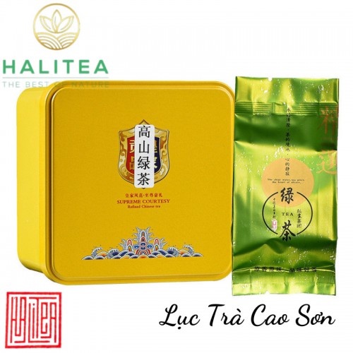 Lục Trà Cao Sơn Hộp Thiếc 50g/ hộp/ 10 gói