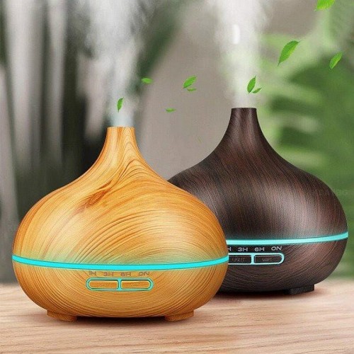 Máy Khuếch Tán Tinh Dầu Trái Bí Cao 550ml + Tặng Chai Tinh Dầu 10ml