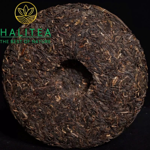 Phổ Nhĩ Sống Đại Ích 2003 Lục Tinh Khổng Tước Ban Chương Bánh 357g