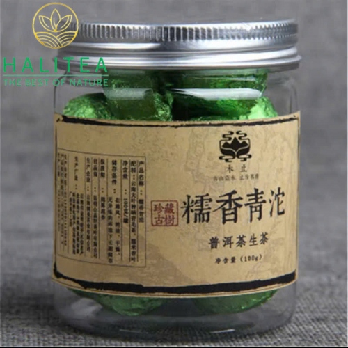 Phổ Nhĩ Sống Viên Hương Nếp Vân Nam Hũ 100gr