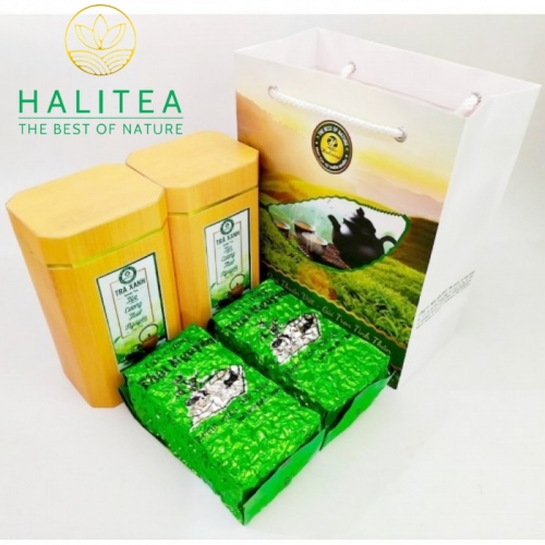 Set 2 Hộp Trà Xanh Móc Câu HALITEA Thái Nguyên Đặc Biệt 400gr