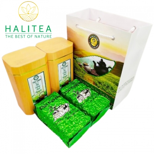 Set 2 Hộp Trà Xanh Móc Câu HALITEA Thái Nguyên Đặc Biệt 400gr