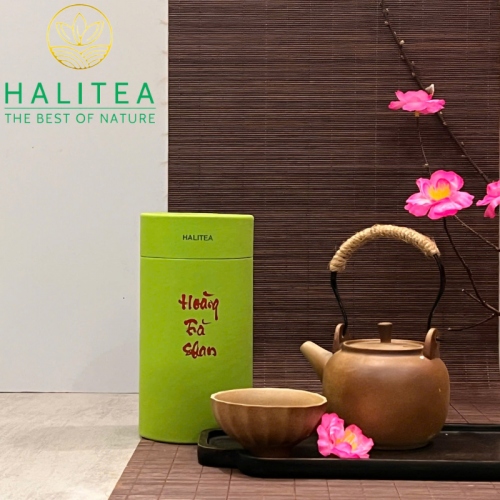 Set Quà Tặng 10 Loại Trà Shan Tuyết HALITEA Thượng Hạng Lon Xanh