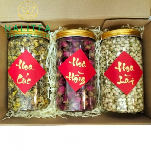 Set Quà Tặng Trà Hoa Cúc - Chamomile Tea Hộp Giấy Kraft  450Gr