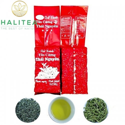 Set Quà Tặng Trà Móc Câu Cao Cấp HALITEA Hộp Tre Đan 600gr