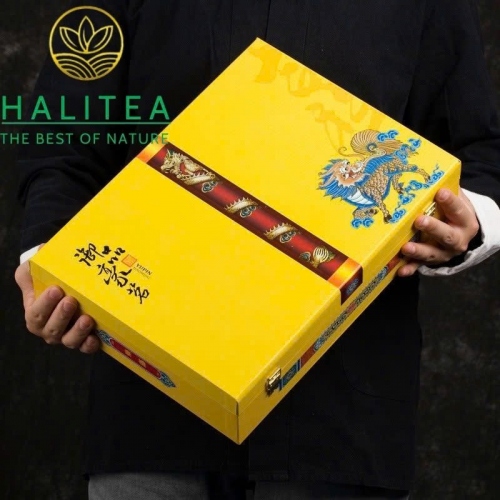 Thiết Quan Âm (Tie Guan Yin) Hộp  Quà Tặng Vali Vàng Kim Long 30 Hũ 420g