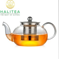 Ấm Thủy Tinh Lọc Nắp Inox 800ml