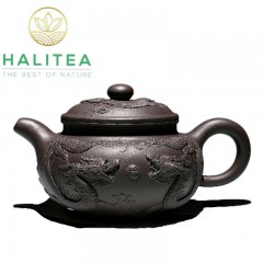 Ấm Tử Sa Phỏng Cổ Ngũ Long Nghệ Nhân Chu Lượng 500ml