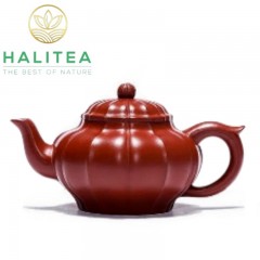 Ấm Tử Sa Cân Văn Tiêu Anh Đại Hồng Bào 200ml