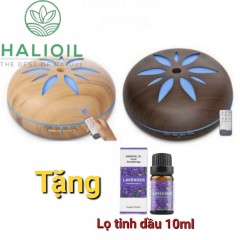 Máy Khuếch Tán Tinh Dầu Cánh Hoa 550ml + Tặng Chai Tinh Dầu 10ml