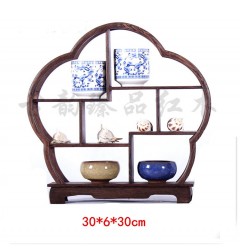 Kệ Gỗ Trưng Bày Bàn Trà Hình Bông Hoa