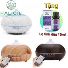 Máy Khuếch Tán Tinh Dầu Trái Bí Lùn 550ml + Tặng Chai Tinh Dầu 10ml