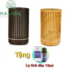 Máy Khuếch Tán Tinh Dầu Trụ Sọc 200ml + Tặng Chai Tinh Dầu 10ml