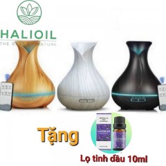 Máy Khuếch Tán Tinh Dầu Tulip 550ml (Remote) + Tặng Chai Tinh Dầu 10ml