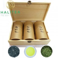 Trà Nõn Tôm Tân Cương Thái Nguyên Cao Cấp Hộp Gỗ 300g