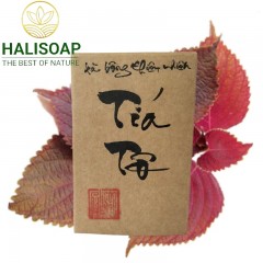 Xà Bông Thiên Nhiên Tía Tô - Handmade Soap