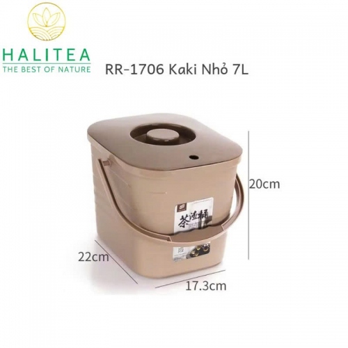 Thùng Đựng Bã Trà Nhựa Tròn 4L, 7L, 10L