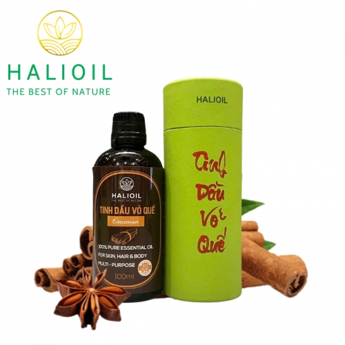 Tinh Dầu Vỏ Quế HALIOIL - Cinamon Chai 100ml