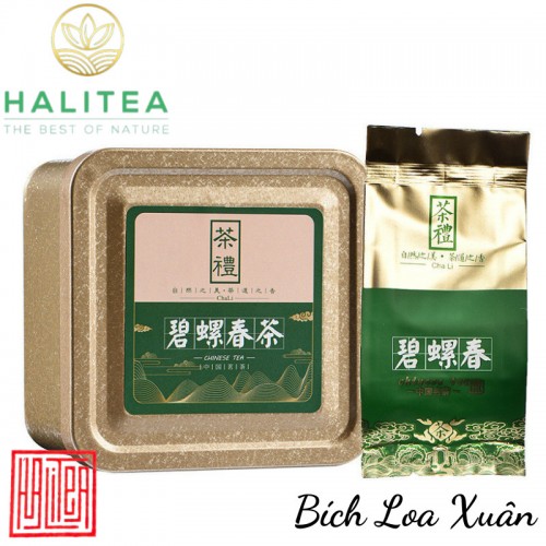 Trà Bích Loa Xuân Hộp Thiếc 50g/ hộp/ 10 gói
